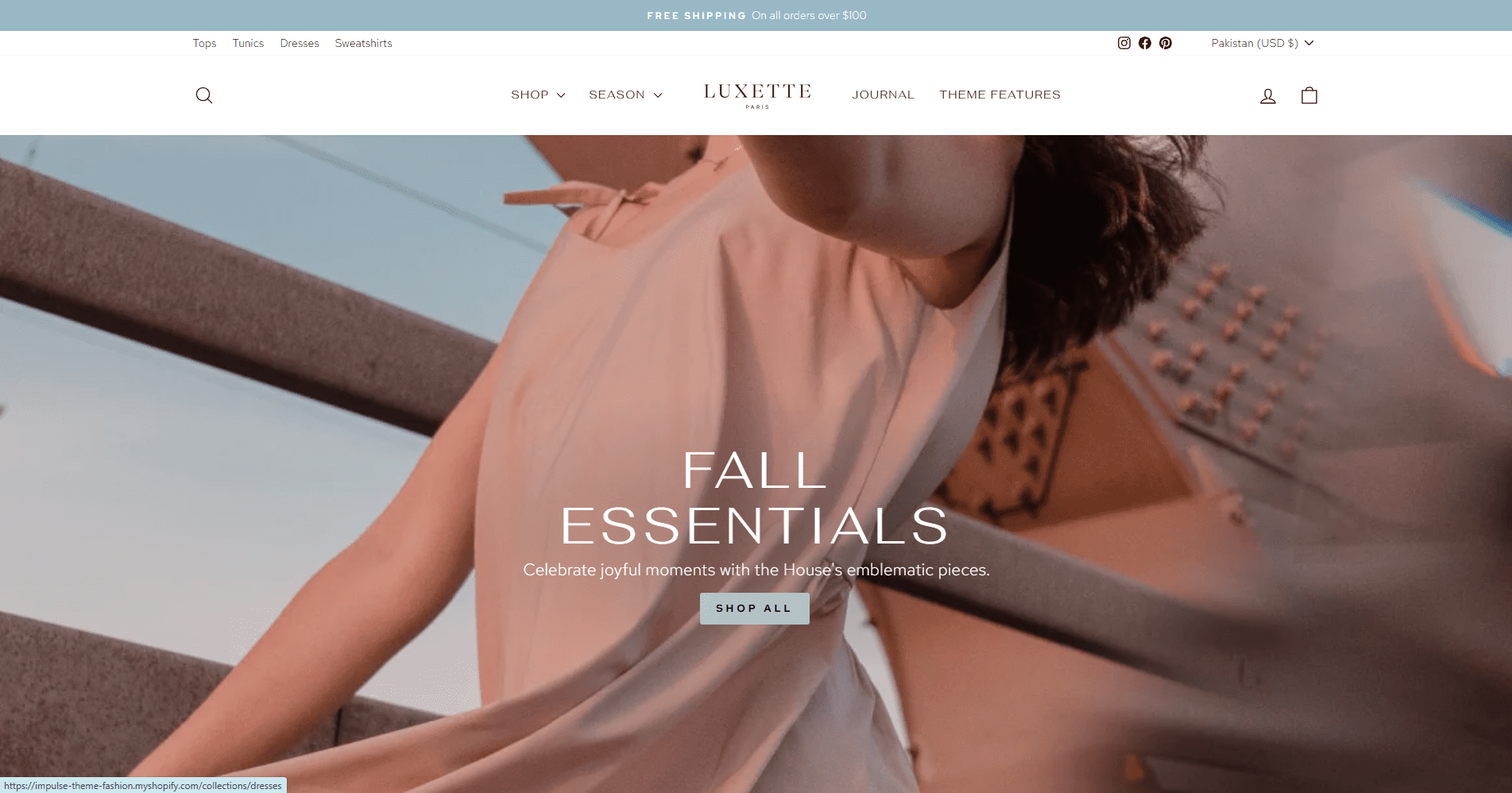 Free Shopify Themes template preview